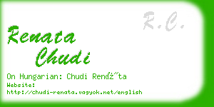 renata chudi business card